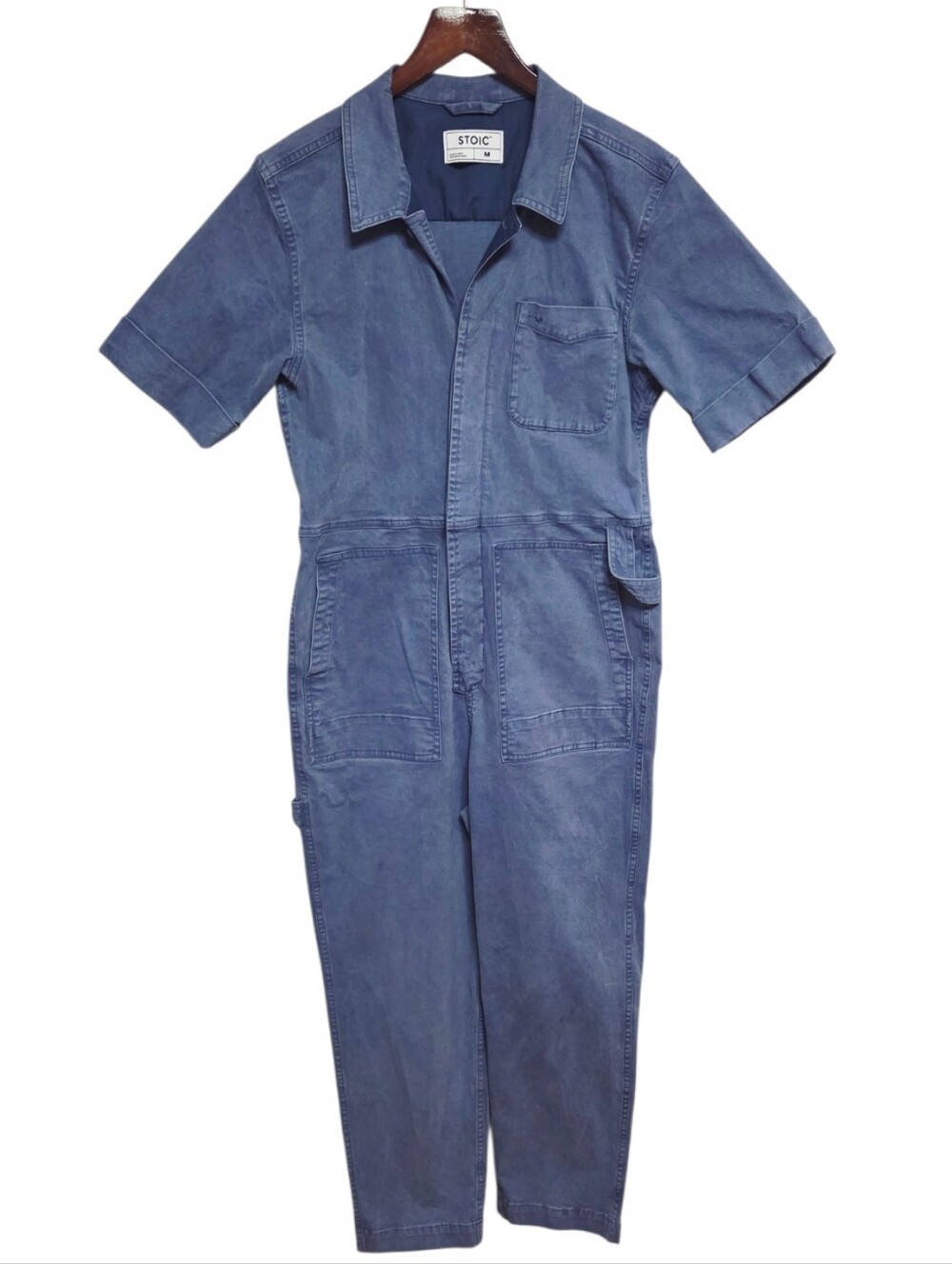 Stoic Venture Short Sleeve Jumpsuit Blue Medium - Picture 3 of 10